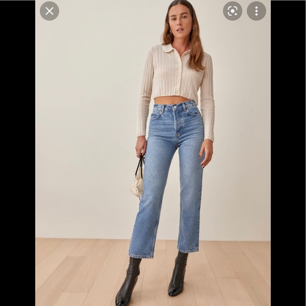Brand new never worn Reformation Cynthia cropped jeans size 27